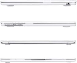 MARGOUN Compatible with MacBook Air 13.6 inch Case 2022 2023 Release A2681 M2 Chip with Touch ID (White, 13.6" A2681)